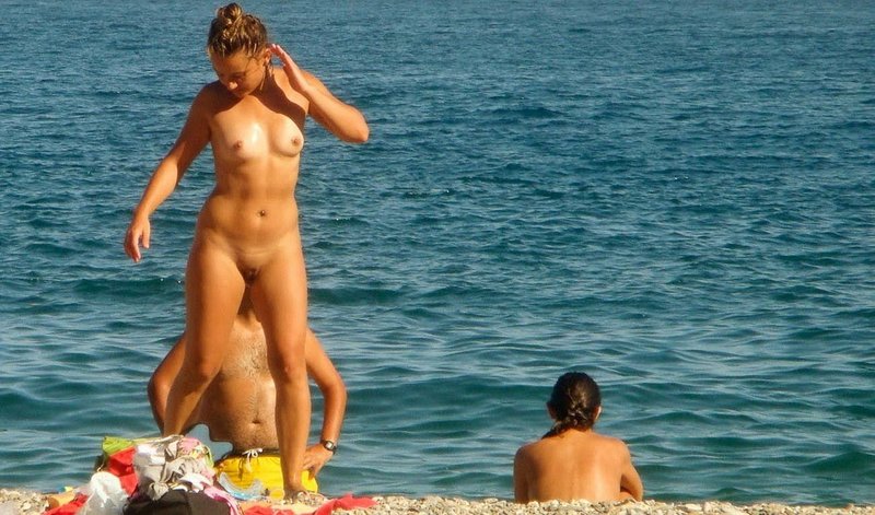 cute teen gets fucked at the beach riding cock in bikini tight