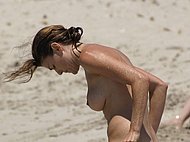 Beach nude porn party