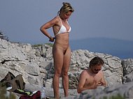 Young boys families beach nudist with