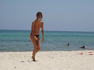 Hardcore breast beach on massive moms