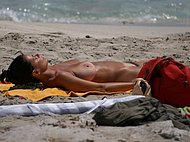 Upskirt beach nude