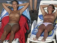 Sex beach grannies having at