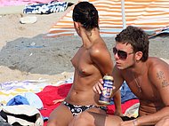 On nude couple beach the