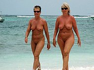 At naked married beach milfs