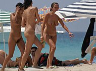 Nude girl at beach