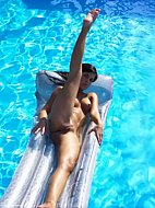 Teen nudists get naked and heat up a public beach
