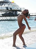 Perfect tits and ass on this beautiful teen nudist